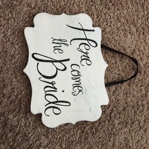 Wedding ceremony sign
